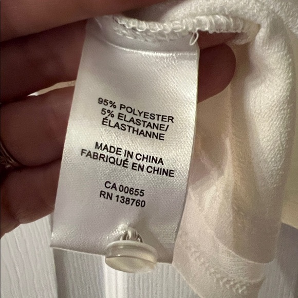 RW&CO. White Cap Sleeve Blouse - Picture 5 of 5